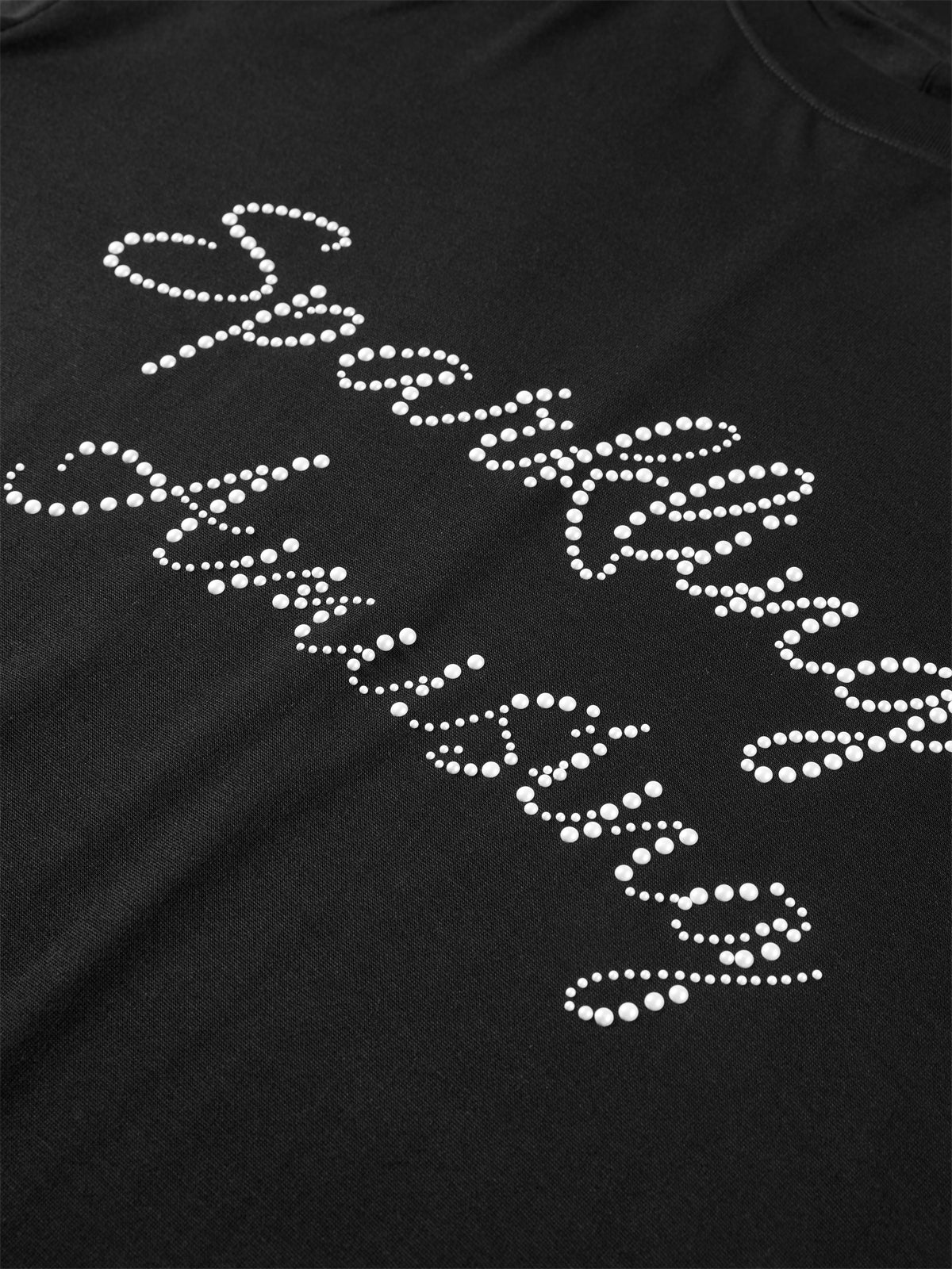 Women's Soft Long-Sleeve T-Shirt with Rhinestone Detail