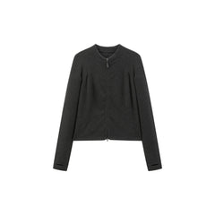 Women's Casual Sporty Stand-Collar Zip Cardigan