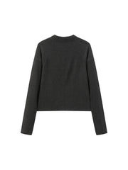 Women's Casual Sporty Stand-Collar Zip Cardigan