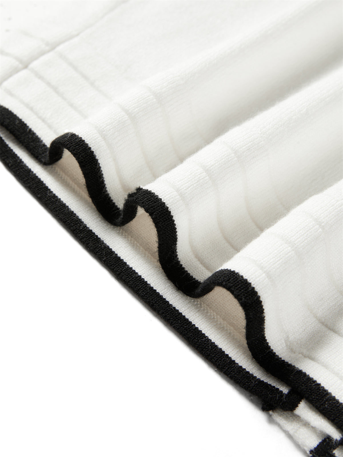 Women's Contrast Sailor-Collar Knit Cardigan
