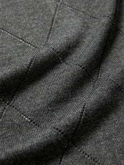 Women's Diamond Knit Cardigan with Lace Trim
