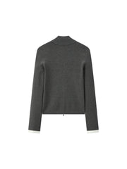 Women's Casual Seam-Detail Slim-Fit Knit Cardigan