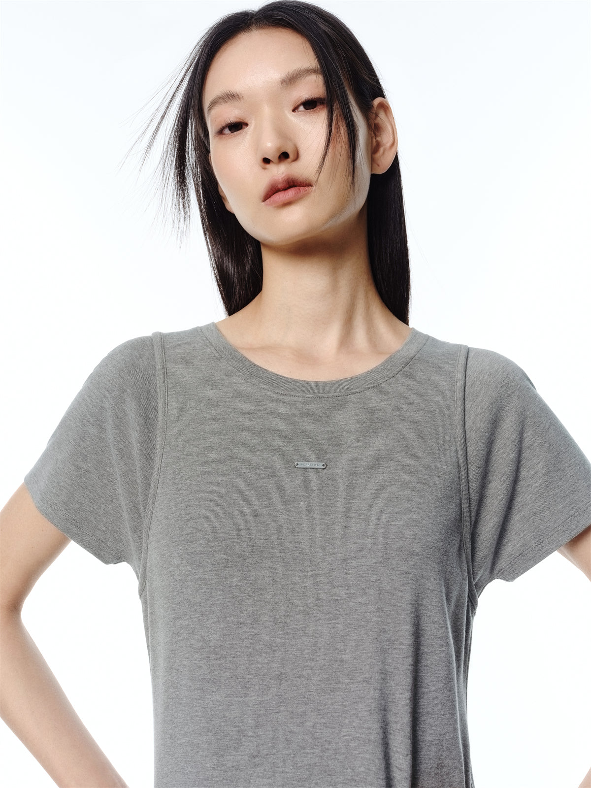 Women's Sporty Layered-Look T-Shirt Dress