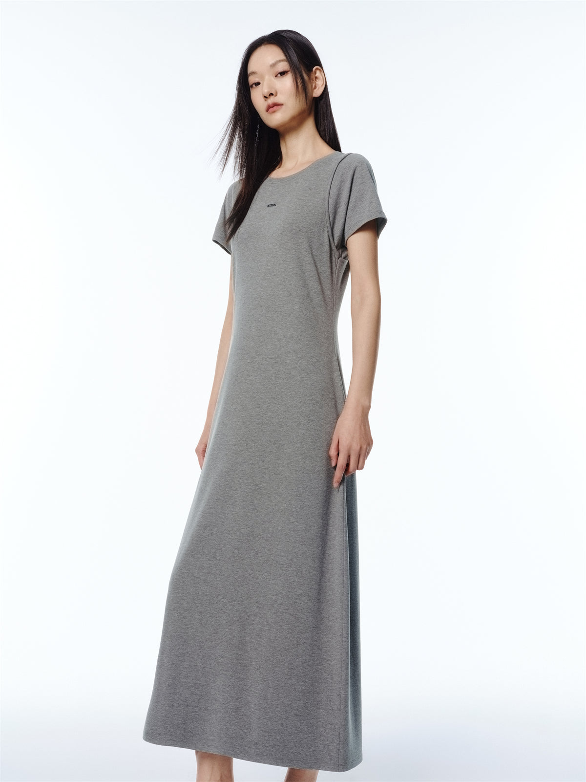 Women's Sporty Layered-Look T-Shirt Dress