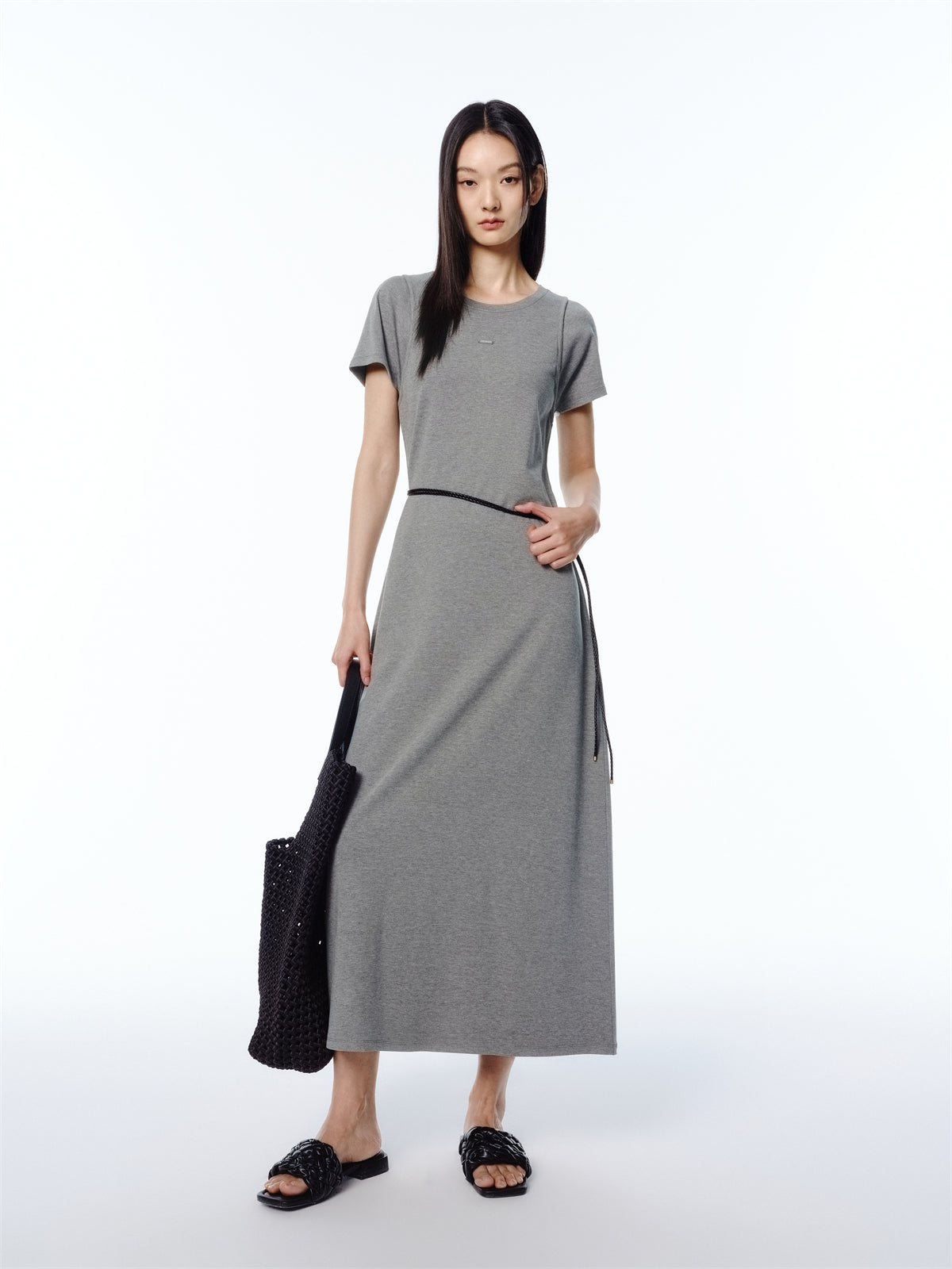 Women's Sporty Layered-Look T-Shirt Dress