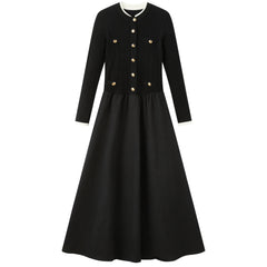 Women's Chanel-Style Commuter Paneled Base Dress