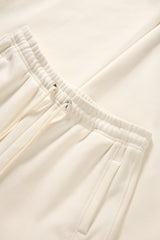 Women's Beige Drawstring Banana Leg Pants