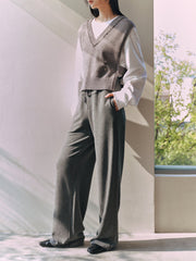 Women's Drawstring Straight Knit Pants