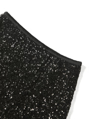 Women's A-line High Waist Sequin Skirt