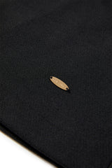 Women's Black Brushed A-Line Mini Skirt