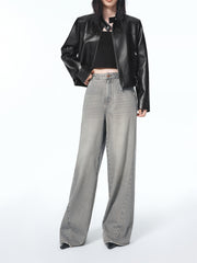 Women's High-Waist Wide-Leg Jeans