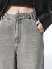 Women's High-Waist Wide-Leg Jeans