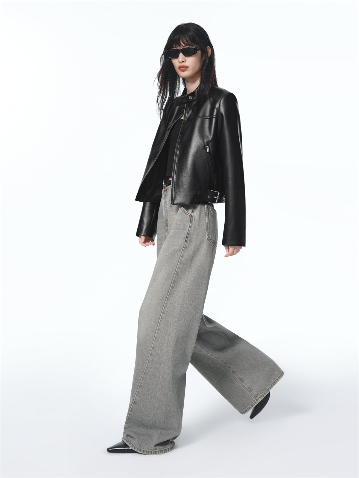 Women's High-Waist Wide-Leg Jeans