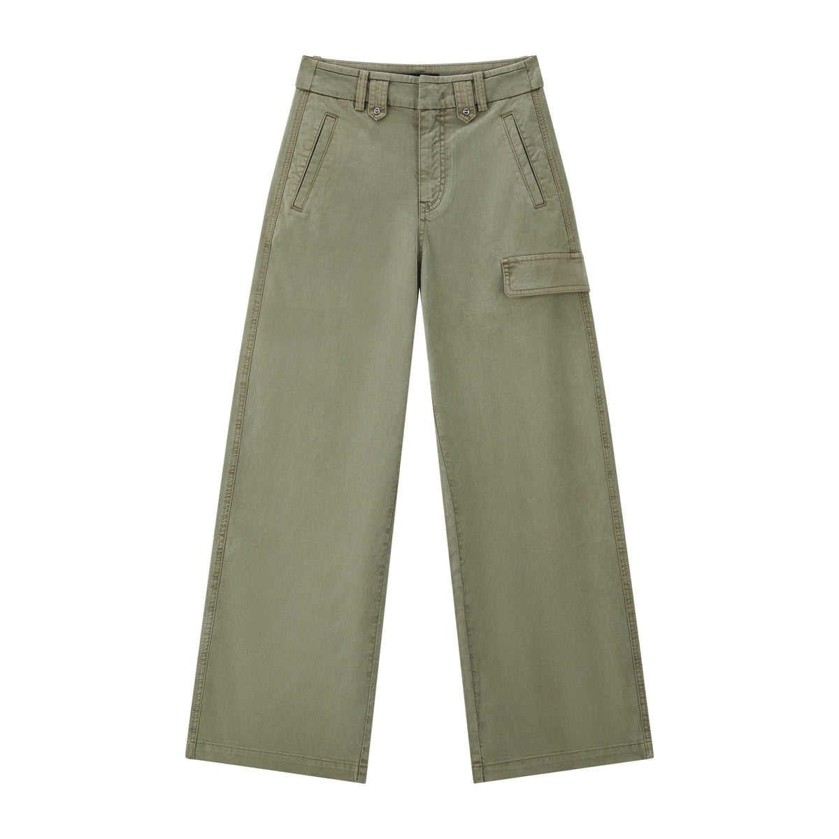 Women's Casual Straight-Leg Cargo Jeans