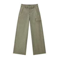 Women's Casual Straight-Leg Cargo Jeans
