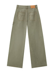 Women's Casual Straight-Leg Cargo Jeans
