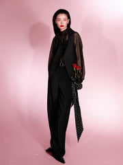 Women's Barrel-Leg Tailored Trousers