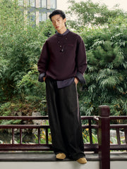 Men's Oversized Pleated Jeans