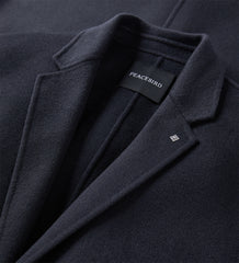 Men's Dark Gray Double-Faced Wool Coat