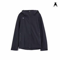 Men's Tech Athletic Black Hooded Jacket