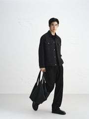 Men's Textured Tweed-Inspired Jacket