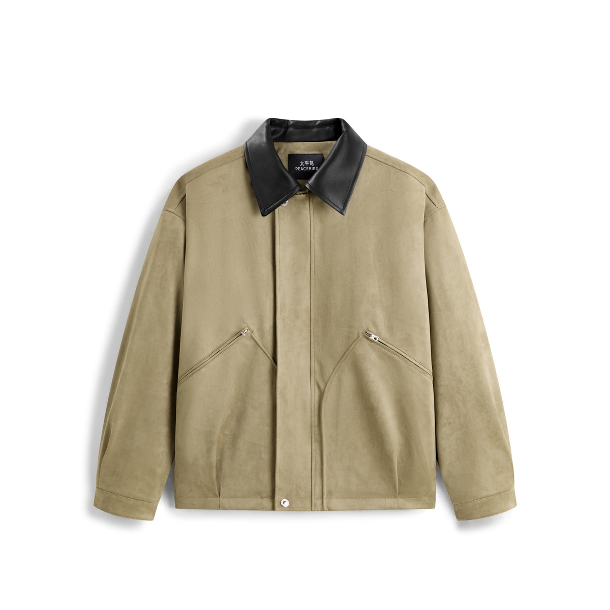 Men's Barn-Style Faux-Suede Quilted-Lined Jacket
