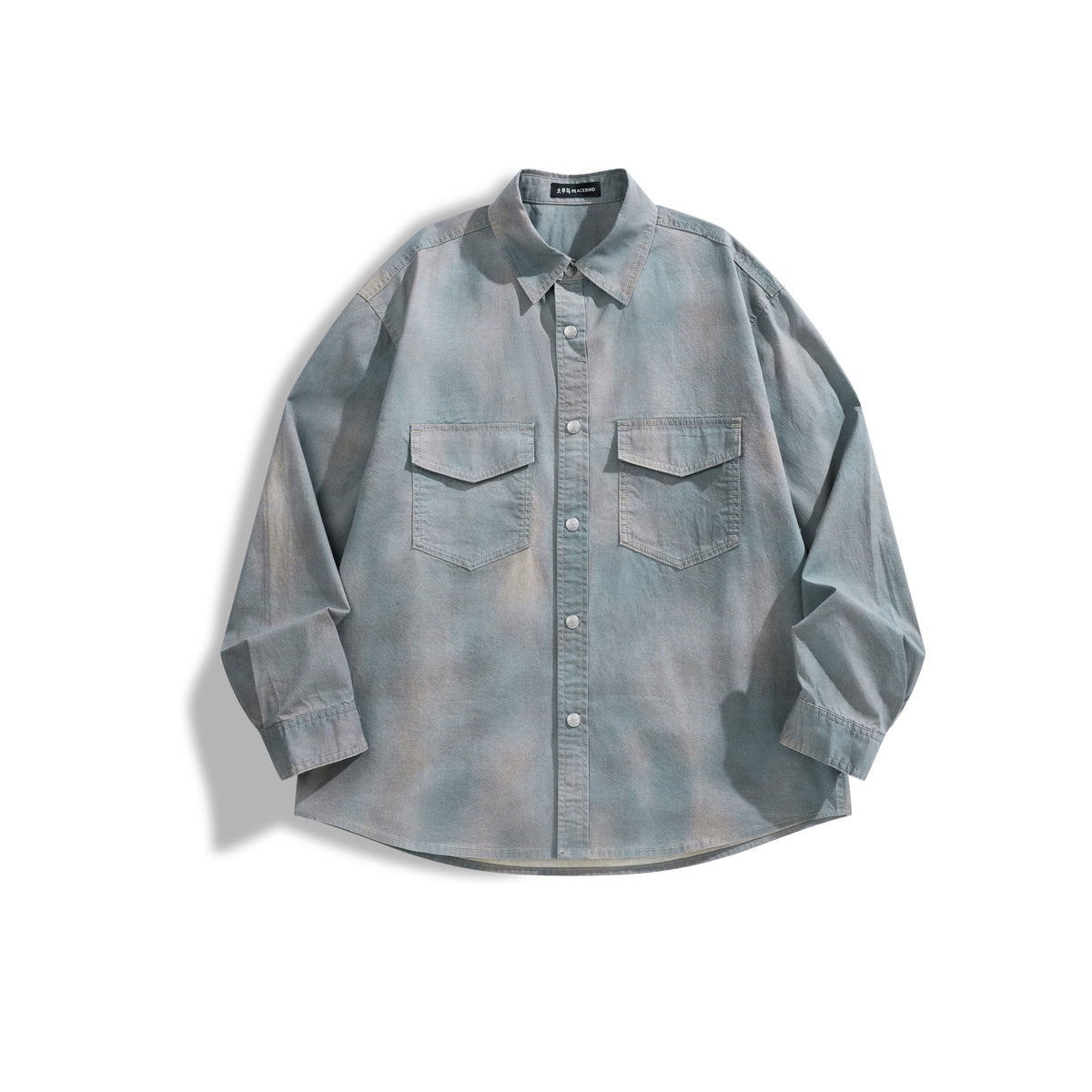 Men's Loose-Fit Gradient Print Shirt