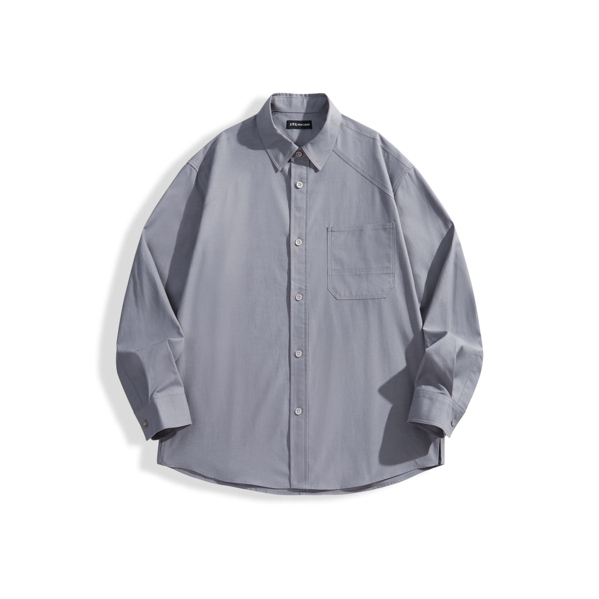Men's Casual Loose-Fit Jacquard Shirt