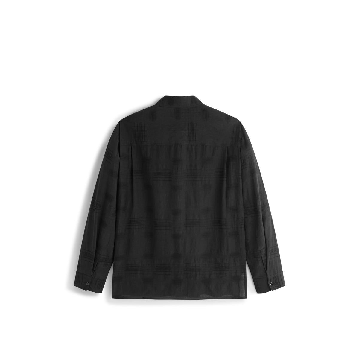 Men's Old Money Style Textured-Dobby Long-Sleeve Shirt