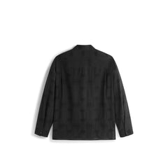 Men's Old Money Style Textured-Dobby Long-Sleeve Shirt