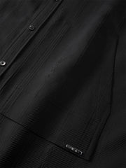 Men's Solid Jacquard Textured Shirt