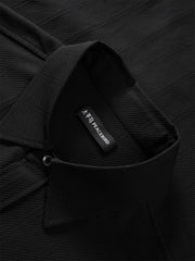Men's Solid Jacquard Textured Shirt