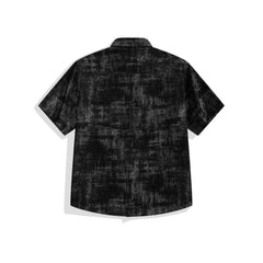 Men's Textured Jacquard Short-Sleeve Shirt