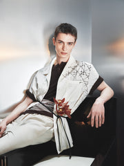 Men's Casual Textured Jacquard Shirt