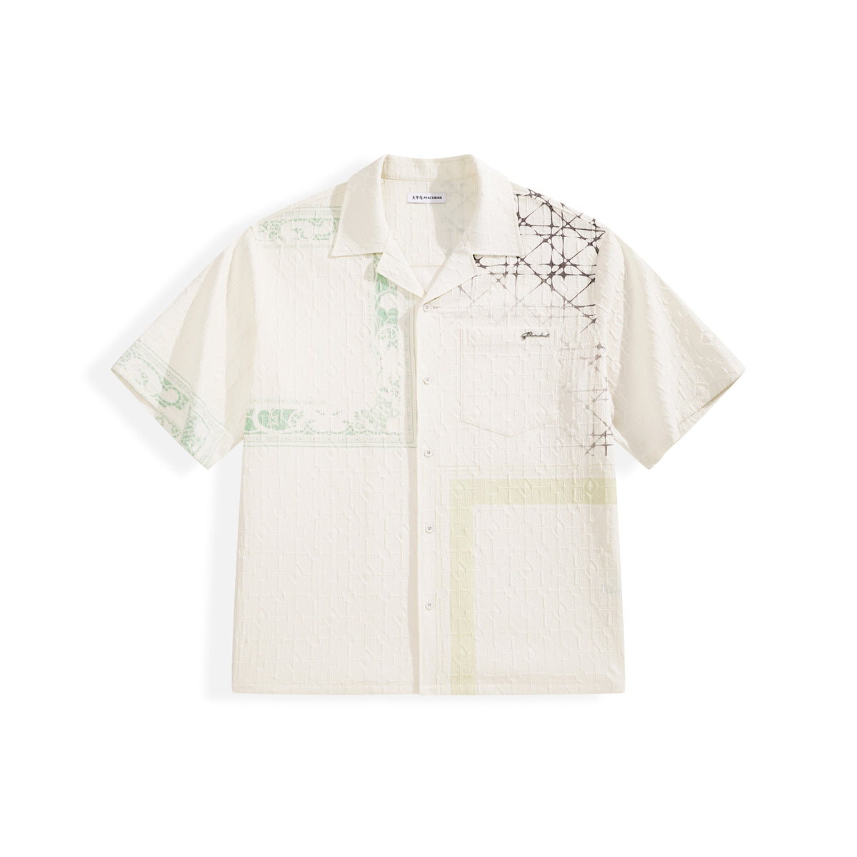 Men's Casual Textured Jacquard Shirt