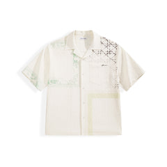 Men's Casual Textured Jacquard Shirt