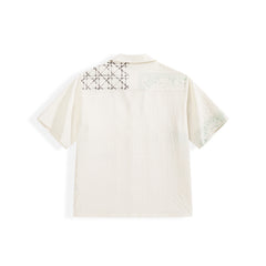 Men's Casual Textured Jacquard Shirt