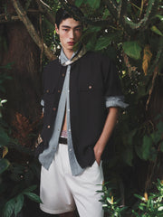 Men's Old Money Style Short Sleeve Shirt