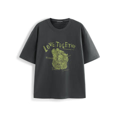 Men's Contrast Embroidered T-Shirt