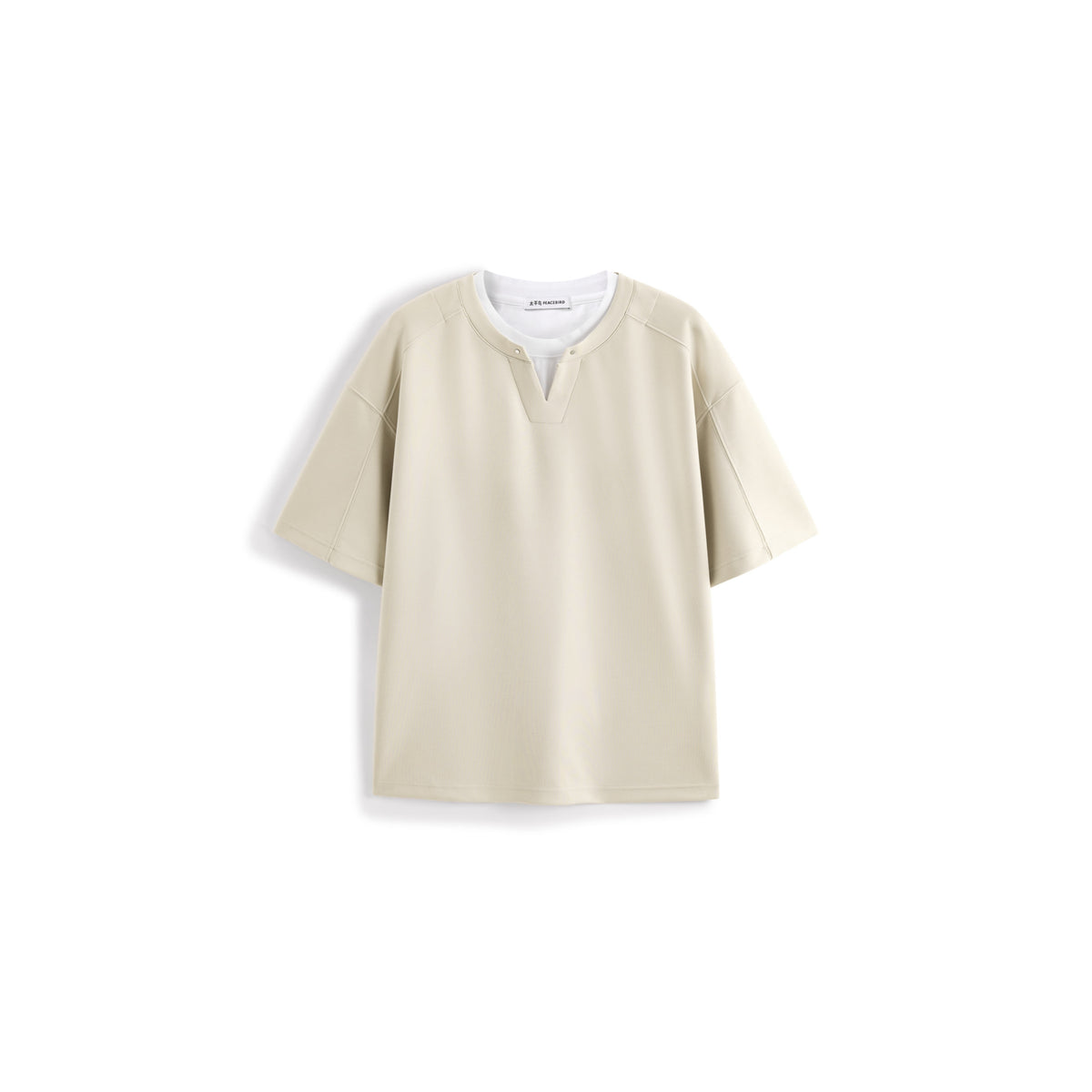 Men's Casual Faux-Layer Short Sleeve Tee