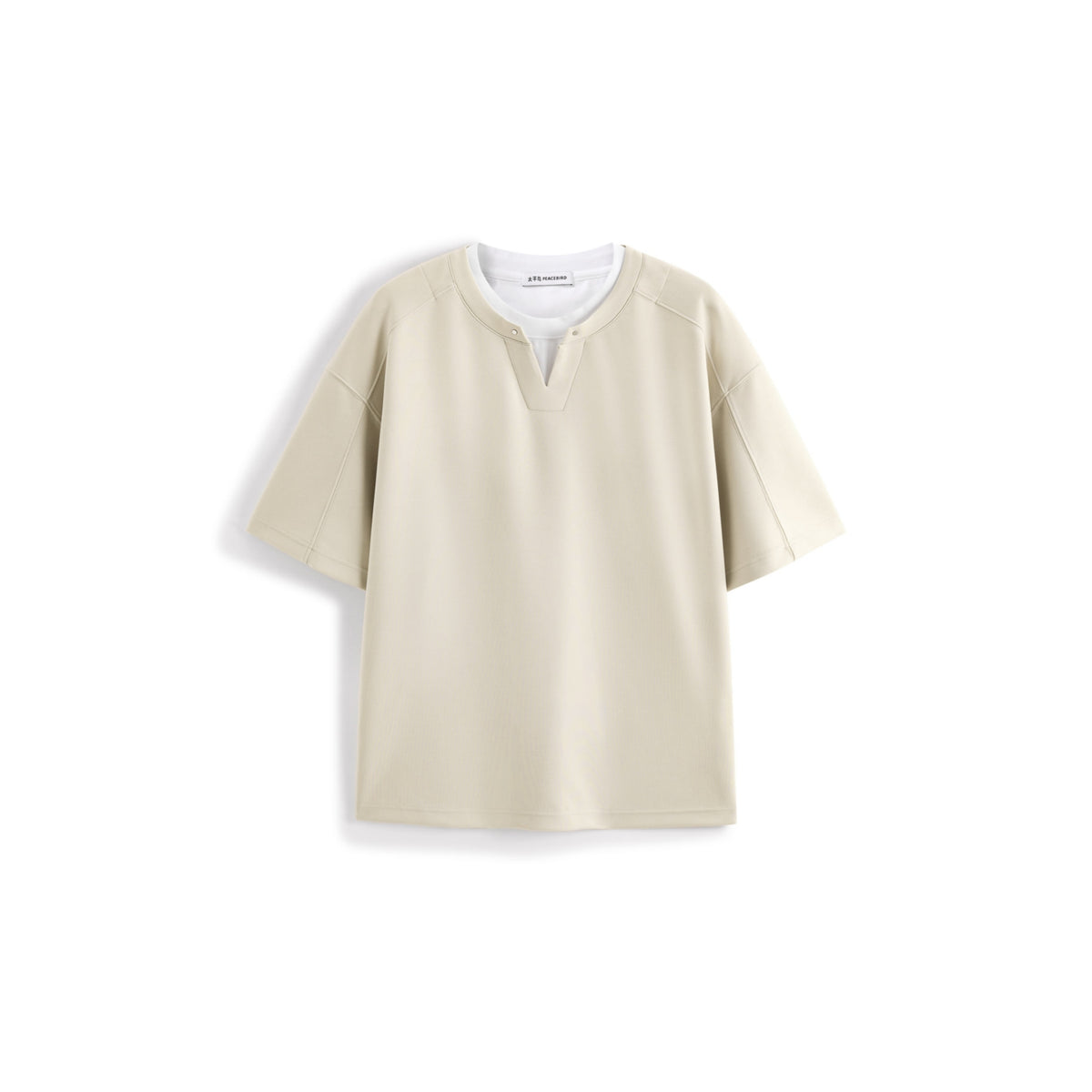Men's Casual Faux-Layer Short Sleeve Tee