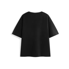 Men's Loose-Fit Contrast Henley T-Shirt