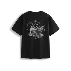 Men's Casual T-Shirt with Back Graphic Print