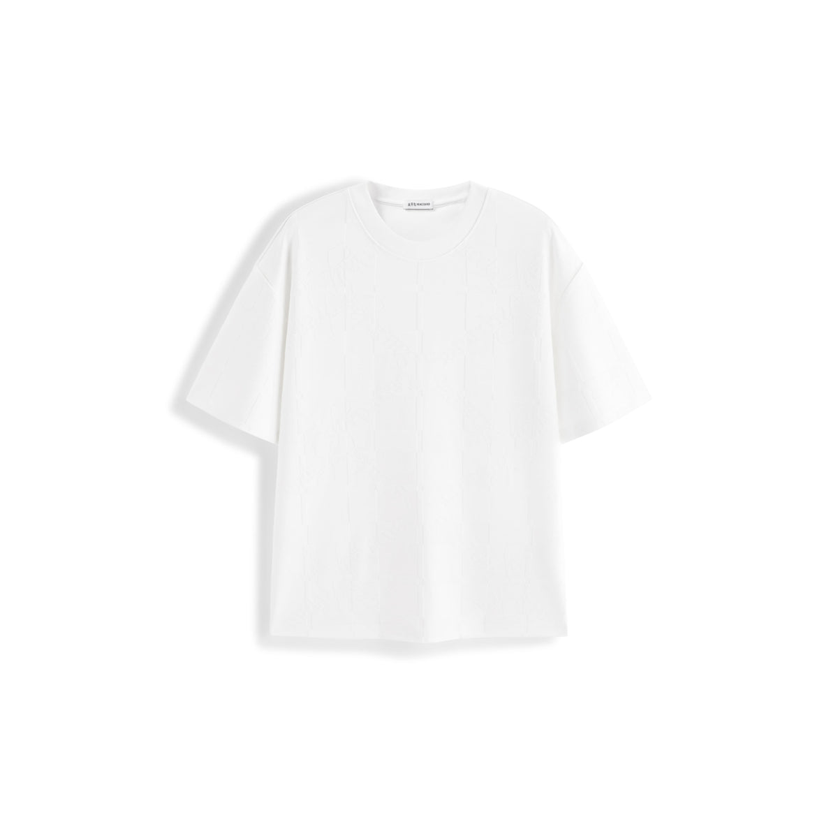 Men's Casual Textured Jacquard Short-Sleeve T-Shirt