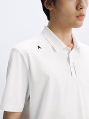 Men's Polo Shirt with Placket Print