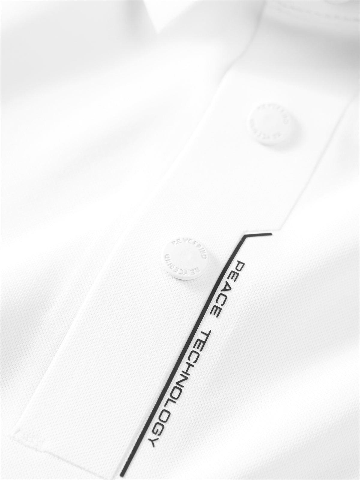 Men's Polo Shirt with Placket Print