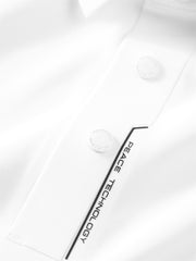 Men's Polo Shirt with Placket Print