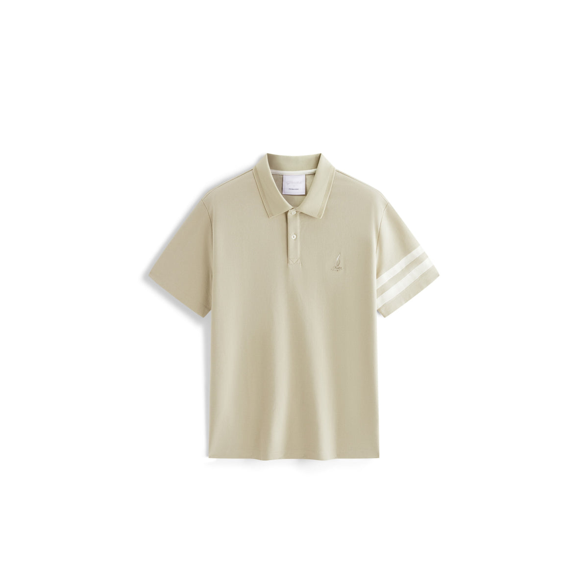 Men's Casual Contrast Striped Polo Shirt