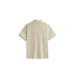 Men's Casual Contrast Striped Polo Shirt