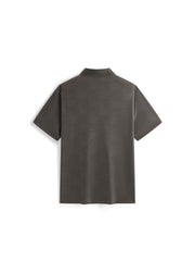 Men's Casual Textured Jacquard Polo Shirt